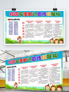 校园安全宣传展板素材与模板免费下载指南